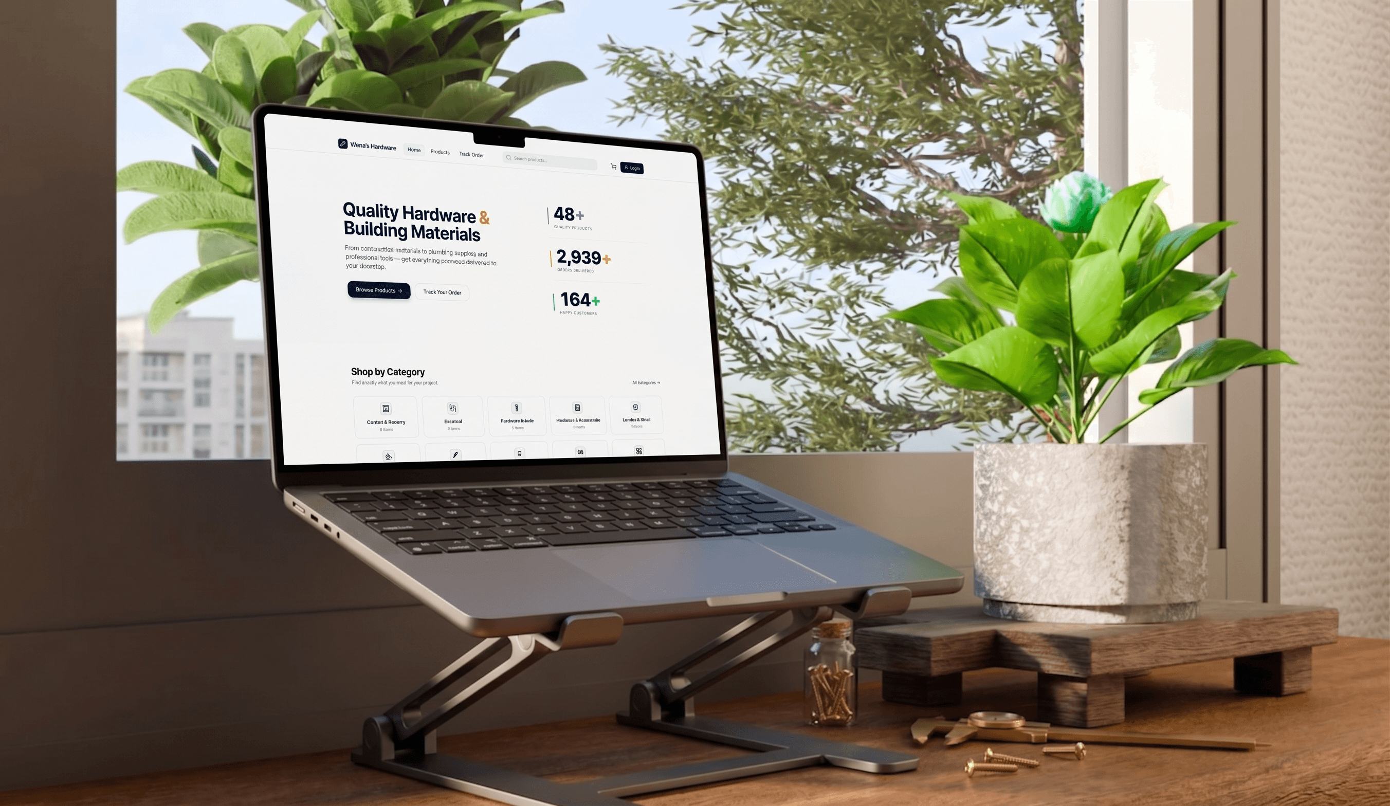 Hardware Store e-commerce platform hero